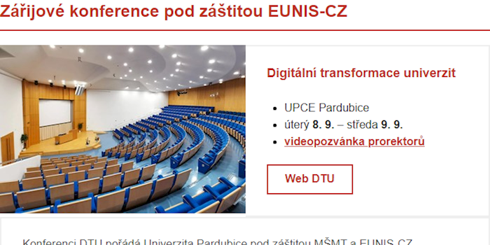 Newsletter EUNIS-CZ srpen 2026